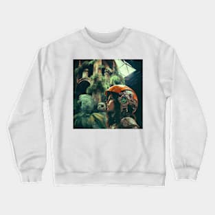 We Are Floating In Space - 97 - Sci-Fi Inspired Retro Artwork Crewneck Sweatshirt